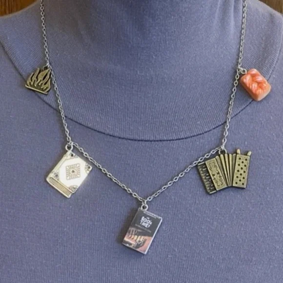 The Book Thief by Markus Zusak Handmade Literature Necklace Book Cover Accordion - Picture 8 of 16